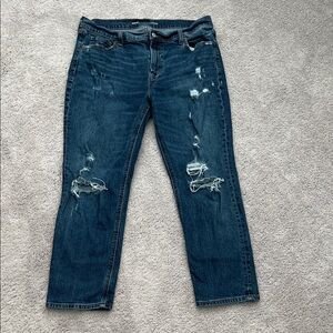 Old Navy Distressed Blue Jeans